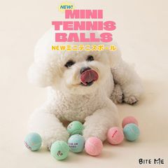 【BITE ME バイトミー】NEW ミニテニスボールトイ 3個入【犬 おもちゃ 犬用おもちゃ 犬のおもちゃ カラフル 小さめ ボール 超小型犬 小型犬 かわいい 人気 韓国 海外】
