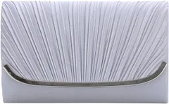 [MORE AUNI] 結婚式 バッグ レディース パーティー 2way クラッチバッグ 2次会 1.5次会 お呼ばれ サブ フォーマル セカンド トート 大きめ 卒園 式 卒業 入園 入学 お受験 シンプル チェーン 5043 ( [シルバー / 5043]