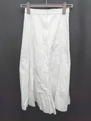 ◇ Θ MISCH MASCH ミッシュマッシュ ロング フレア スカート サイズM ホワイト レディース P  【1410230025473】
