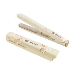 ヴィダルサスーン ヘアアイロン モバイルストレートアイロン ポール&ジョー コラボ USB給電式 海外対応 2段階温度調節 ポーチ付き ベージュ VSI-1035/CJ [1)ポール&ジョーコラボ/ベージュ]