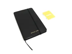 ■新品■未使用■ MICHAEL KORS マイケルコース レザー ノート メモ帳 ステーショナリー 文房具 レディース ブラック系 FM0410
