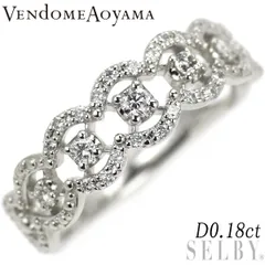ヴァンドーム青山 Pt950 ダイヤモンド リング 0.18ct