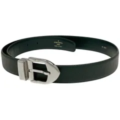 ルイ・ヴィトン Louis Vuitton サンチュール クラシック M6843 ベルト タイガ エピセア(グリーン) メンズ 【中古】