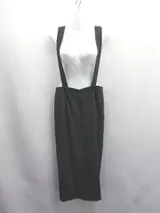 ◇ Θ UNITED ARROWS サロペット風 ロング ワンピース サイズM ブラック レディース E  【1504240011417】