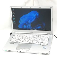 激安 中古美品 Wi-Fi有 Panasonic ノートパソコン LX6RDGVS 第7世代 Core i5 8GB 高速SSD DVDRW 無線LAN Windows11 Office 即使用可