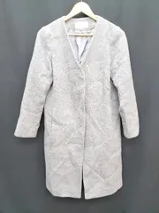 ◇ PROPORTION BODY DRESSING プロポーション ノーカラー ウール混 ロング 長袖 コート サイズ03 グレー レディース P  【1404040013812】のサムネイル