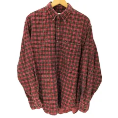 エディーバウアー Eddie Bauer 00S コットン L/S チェック フランネル シャツ メンズ import：M 