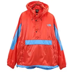 ノースフェイス NP22034 長袖 ハーフジップ アノラックパーカー L レッド系 THE NORTH FACE ロゴ プルオーバー アウトドア メンズ 古着 【231110】 メール便可