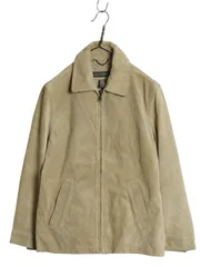 【お得なクーポン配布中!】 00s バナナリパブリック 本革 スウェード レザー スポーツ ジャケット メンズ XS / オールド 革ジャン シングル ライダース スイングトップ