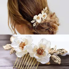 髪飾り かんざし パール 白 花 結婚式 成人式 卒業式 和装 洋風 着物 留袖 振袖 訪問着 色打掛 袴 浴衣 シルバー ゴールド ヘアアクセサリー お呼ばれ 前撮り 日本髪 30代 40代 50代