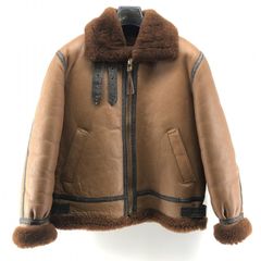 超希少4XL B-3 極美品 STARKE HAUT ムートン レザー ブラウン - メルカリ