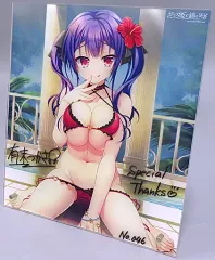 【中古】アクリルスタンド・アクリルパネル 佐々良織姫 有末つかさ直筆サイン入りアクリルパネル 「PS4/Switchソフト ガラス姫と鏡の従者」 公式通販eMoeMo購入特典