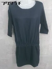 ◇ NINE ナイン 七分袖 膝丈 ワンピース サイズF ネイビー レディース 【中古】 【1002802177972】のサムネイル