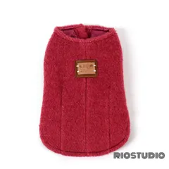 犬 服 秋 冬 犬の服 冬物 カシミヤ風ベスト ノースリーブジャケット 重ね着大活用できるアウター 可愛い ワンコ服 猫服 防寒 暖かい お出掛け①レッド
RIOSTUDIOの