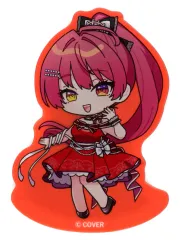 【中古】キーホルダー [単品] 宝鐘マリン(ミニキャラ/スカートドレス/口開き) アクリルマスコット 「バーチャルYouTuber ホロライブ 宝鐘マリン×横浜マリンタワー コラボレーション お宝箱」 同梱特典