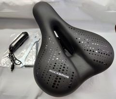 ROCKBROS（ロックブロス） 自転車 サドル ママチャリ 低反発サドル　テールランプ付き