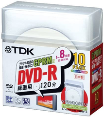 TDK 録画用DVD-R CPRM対応 日本製ディスク 不織布&スマートケース 10枚入り DVD-R120DPWX10FK