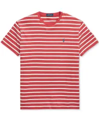ポロ クラシックフィット ストライプ Tシャツ ／ レッド L