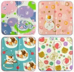 【中古】タオル・手ぬぐい(キャラクター) 全4種セット ハンドタオル 「一番くじ 夏目友人帳～ニャンコ先生茶房～」 E賞