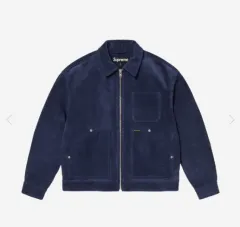 ジャケット・アウター 24FW Supreme Suede Work Jacket Blue L 24FW Supreme Suede Work Jacket Blue L