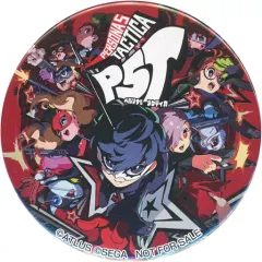 【中古】バッジ・ピンズ パッケージイラスト 54mm缶バッジ 「PS5/PS4/Switchソフト ペルソナ5 タクティカ」 古本市場購入特典