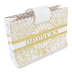 ディオール DIOR 紙袋 正規店 ペーパーバッグ ショッパー ホワイト×ゴールド 11×8×4cm【ブランド付属品】【紙袋】【メール便】(ec)