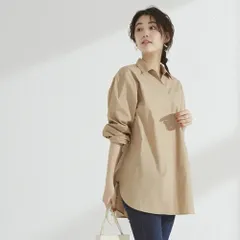 ☆ ベージュ ☆ Lサイズ ☆ イージーケア！スキッパー衿シャツブラウス ブラウス 長袖 レディース きれいめ シャツブラウス シャツ トップス スキッパー衿シャツブラウス ノーアイロン イージーケア おしゃれ シンプル 大人 かわいい ビジネス カジュアル