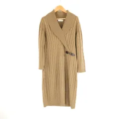 美品 Calvin Klein カルバンクライン ニットワンピース L アクリル100％ 長袖 膝下丈 カシュクール レディース AM7212A71 