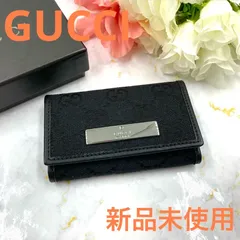新品未使用❗️ GUCCI グッチ 04565 GGキャンバス 6連 キーケース 鍵入れ メンズ レディース ブラック