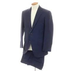 【中古】ランバンコレクション LANVIN COLLECTION ウール 2つボタンスーツ ネイビー【サイズ表記なし（Ｍ位）】【メンズ】のサムネイル