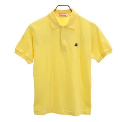 ミキハウス 日本製 バックロゴ刺繍 半袖 ポロシャツ LM イエロー系 mikihouse レディース 【中古】  【230602】