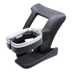 【数量限定】トヨタ 200系 車種専用品 ハイエース 専用 エアコン Yac) ドリンクホルダー 運転席用 ブラック/シルバー 槌屋ヤック(Tsuchiya 長さ18×幅15×高さ20cm SY-HA1