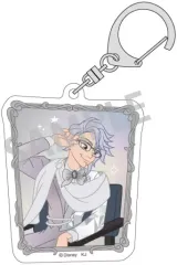 【中古】キーホルダー アズール・アーシェングロット 「ツイステッドワンダーランド トレーディンググリッターアクリルキーホルダーVOL.1 ディズニー100」