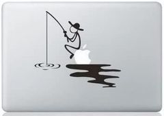 MacBook ステッカー シール Fishing Man