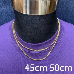 【45cm・50cm】喜平 ゴールド チェーンネックレス 2つセット