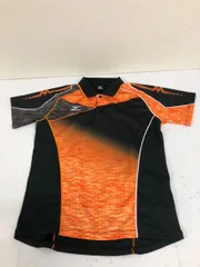 送料無料★MIZUNO ミズノ★半袖Tシャツ　ポロシャツ★メンズ　Sサイズ★ブラック　オレンジ#70127sj77