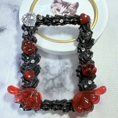 ホイップデコ ＊ ブラック×レッド トレカケース