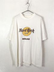 古着 90s Hard Rock Cafe 「DALLAS」 BIG ロゴ ハー