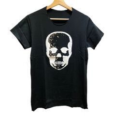 HYSTERIC GLAMOUR スカルプリント Tシャツ ブラック S - メルカリ