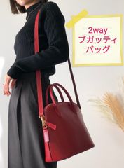 Kobe Lettuce  2wayブガッティバッグ ピンクレッド