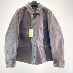 【中古】★WAREHOUSE Lot.2169 ショートタイプレザーカーコート サイズ40 ブラウン ウェアハウス[17]のサムネイル