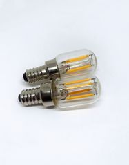 改良品 無極性 12V/24V兼用 デコトラ屋 正規品 高品質 シャンデリア用 口金 E12 LED 電球 フィラメントタイプ 2000K 電球色 レトロ デコトラ サロンバス 2個SET トラック 三菱ふそう 日野 いすゞ UD