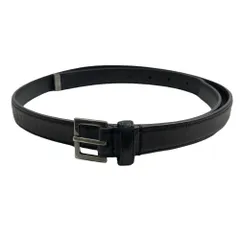 未使用　国内正規店購入　SAINT LAURENT ブラックレザー ベルト YVES SAINT LAURENT イヴサンローラン レザー ベルト ブラック系