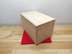 【逢絢亭・新品】茶道具 相伝物用品 茶通箱 利休好 木地 木製 紙箱入り