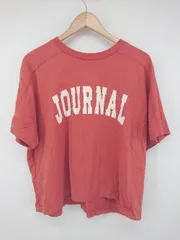 ◇ SM2 サマンサ モスモス コットン100% 英字プリント 半袖 Tシャツ カットソー サイズF オレンジ系 レディース P 【1308240003027】