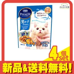 コンボプレゼント キャット おやつ 男の子 お魚味 14袋入 (42g) 4個セット まとめ売り