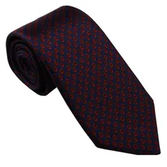 【新品】dunhill ダンヒル ネクタイ DU21RPTP1C0410R  ネイビー×レッドCOG REPEAT TIE, NAVY, R  約8ｃｍ  DU SS21 送料無料 人気 ブランド おしゃれ おすすめ 贈り物 成人式 就職祝い 入学祝い 卒業祝