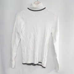 ◇ ⊇ A DAY IN THE LIFE UNITED ARROWS 配色 長袖 ニット サイズM ホワイト レディース E  【1410290050965】