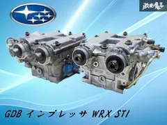 【クラック無し！走行50,000㎞未満】スバル純正 GDB インプレッサ WRX STI EJ20 シリンダーヘッド エンジンヘッド 左右セット 棚2R