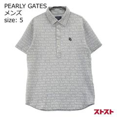 未使用 PEARLY GATES スマイル柄 ポロシャツ サイズ5 メンズ - メルカリ